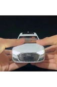 HEPSİLAZIM Model Araç Audi A8 Long Quattro 21 Cm Diecast Metal Oyuncak Araba Işık-Ses & Kaput Bagaj Kapı Açılır - 3