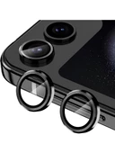Samsung Galaxy Z Flip 6 Metal Çerçeveli Kamera Koruma Lensi - 1