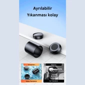 Polham Premium Led Işıklı Kapaklı Araç İçi Küllük, Yıkanabilir, Koku Önleyici Sigara Tutuculu Küllük - 4