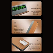 Polham Araç İçi Geçici Park için Telefon Numaratörü, Forforlu Açılıp Kapanabilen Premium Numaratör thumbnail 4