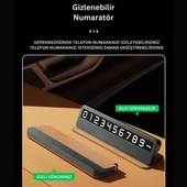 Polham Araç İçi Geçici Park için Telefon Numaratörü, Forforlu Açılıp Kapanabilen Premium Numaratör thumbnail 3