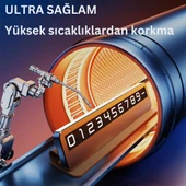 Coofbe Premıum Deri Alaşım Gizlenebilir Araç Park Telefon Numaratörü Geçici Park Telefon Numaratörü - 5