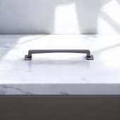 Pelikan Füme Düz Metal Kulp kulpu 160 mm Mobilya Çekmece Mutfak Dolabı Dolap Kulpları Kulbu thumbnail 3