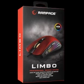 Rampage Limbo Makrolu 6400Dpi Ledli Gaming Mouse Kırmızı Smx-R33 - 4