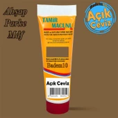 Ahşap Parke Tamir Macunu Açık Ceviz Mobilya Dolgu Çatlak Çizik Giderici 200 Gr Kullanıma Hazır Macun - 1