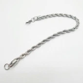 Gümüş Renk Sarmal Zincir Bileklik - 2