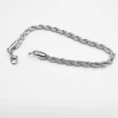 Gümüş Renk Sarmal Zincir Bileklik - 6