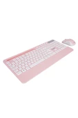 Everest 2.4 Ghz Kablosuz Standart Klavye Mouse Seti 1600 Dpi Pembe KM-9676 - 4