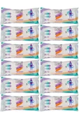 Lux Hasta Vücut Temizleme Islak Mendil Havlu 50 Yaprak Xl (12 Li Set) - 1