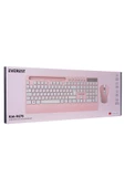 Everest 2.4 Ghz Kablosuz Standart Klavye Mouse Seti 1600 Dpi Pembe KM-9676 - 5