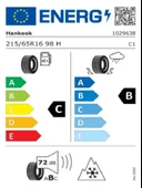 Hankook 215/65R16 98H W462 i Cept Rs3 M+S 3PMS Oto Kış Lastiği (Üretim Yılı: 2024) thumbnail 2