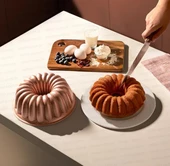 Nehir Açelya Rose Gold 26 cm Döküm Kek Kalıbı - 1