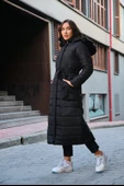 Günlük Kışlık Şişme Tam Boy Kadın Mont thumbnail 5