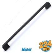 Radus Siyah Metal Kulp 224 mm - 22.4 cm Mobilya Çekmece Mutfak Dolabı Dolap Kulpları Kulbu Kulpu thumbnail 1