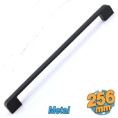 Radus Siyah Metal Kulp 256 mm - 25.6 cm Mobilya Çekmece Mutfak Dolabı Dolap Kulpları Kulbu Kulpu - 1