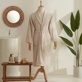 Karaca Home Elroy Erkek Bornoz Takımı Bej L-XL - 1