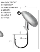Hokkaido 14 gram 5 Adet Jig Head - 4