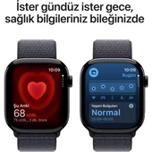 Apple Watch Series 10 Gps 46MM Jet Black Aluminium Case With Ink Sport Loop - 5