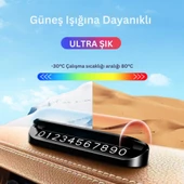 Coofbe Premıum Kapaklı Gizlenebilir Araç Park Telefon Numaratörü Geçici Park Telefon Numaratörü - 5
