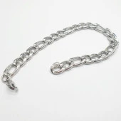 Gümüş Renk Erkek Zincir Bileklik - 5