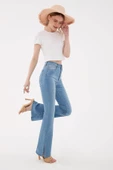 FASHION FRIENDS KADIN PAÇASI YIRTMAÇLI DENİM PANTOLON 23Y-PNT0298K1 - 3