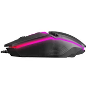 Hytech HKM-X86 QUIN Siyah Usb Gökkuşağı Zemin Aydınlatmalı Gaming Oyuncu Klavye + Mouse Set - 6