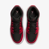 Air Jordan 1 Mid 'Gym Red Black White' (GS) DQ8423-061 - 3