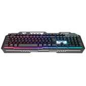 Hytech HKM-X86 QUIN Siyah Usb Gökkuşağı Zemin Aydınlatmalı Gaming Oyuncu Klavye + Mouse Set - 8