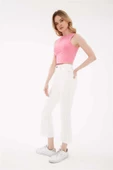 FASHION FRIENDS KADIN CROP FLARE DENİM PANTOLON 23Y-PNT0294K1 - 8