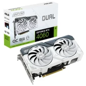 ASUS Dual RTX4060-O8G-WHITE NVIDIA GeForce RTX 4060 8 GB OC GDDR6 Ekran Kartı - 1