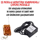 12 Modlu Kumandalı Çakar Modülü Sis Çakar Modülü Uzaktan Kumandalı F1 Çakar Mödül - 1