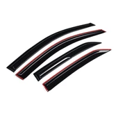 Toyota Corolla Terra 1999-2002 Uyumlu Mugen Cam Rüzgarlığı Seti Piano Black 4'lü İthal Parlak Siyah - 5