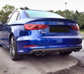AUDI S3 ARKA DİFÜZÖR SEDAN NORMAL 2013-2016 thumbnail 2