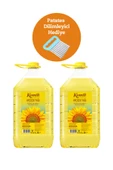 KOMİLİ AYÇİÇEK YAĞI 4 LT PET * 2 + Patates Dilimliyici Hediyeli - 1