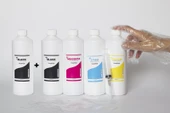 TECPRİNT Epson L455    500 ML Cmyk Muadil Mürekkep Seti+ 500 ML Siyah Mürekkep +Enjektör+Eldiven - 1