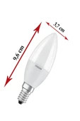 Osram Ledvalue 4,9W (40W) 3 Lü Led Mum Ampul Beyaz - 6500K E14 - 2