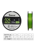 Seaguar Dulast PE 8 Örgü Spin İpi 150mt Flash Green thumbnail 2