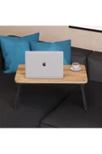 YILDIZ HOME DESİNG Laptop Sehpası,masası, Katlanabilir Yatak,koltuk Üstü,kahvaltı,bilgisayar Sehpası Atlantik Çam thumbnail 4