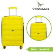 Vegmann Polipropilen (PP) Atlas Sarı 3lü Valiz Seti - 4