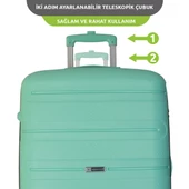 Vegmann Polipropilen (PP) Atlas Su Yeşili 3lü Valiz Seti - 2