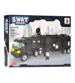 ASY-23704 Asya Oyuncak 423 Parça Swat Polis Set Yapı Blokları Eğitici Oyuncak Lego - 1
