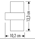 CATA Bora Küp Led Duvar Aplik 12w 3200K Günışığı IP54 Çift Taraflı - 4