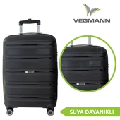 Vegmann Polipropilen (PP) Atlas Siyah 3lü Valiz Seti - 3