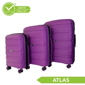 Vegmann Polipropilen (PP) Atlas Violet 3lü Valiz Seti - 1
