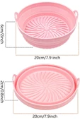 Katlanabilir Airfryer Pişirme Kabı Silikon Pişirme Seti 6 Litreye Kadar Tüm Cihazlara Uygun - 2