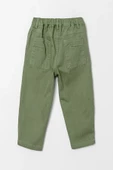 Çift Cepli Beli Lastikli Gabardin Erkek Çocuk Pantolon - 2