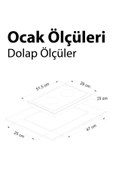 V5-02 Vitroseramik 2'li Ankastre Elektrikli Ocak - 5