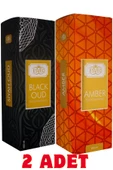 Amber ve Siyah Oud & Black Oud Oda Ve Kumaş Spreyi Seccade Spreyi Oda Kokusu Koku 400 ml thumbnail 1