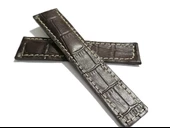 Tag-heuer Uyumlu  20-18  Beyaz   Dikişli   Koyu Kahverengi  Hakiki dana derisi  04 thumbnail 1