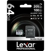 Lexar Professional 64GB 205 MB/s Silver Plus Mikro SD Hafıza Kartı - 2